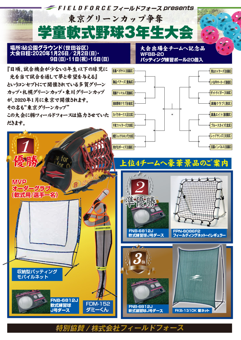 東京グリーンカップ争奪学童軟式野球３年生大会: 東京グリーンカップ３年生大会